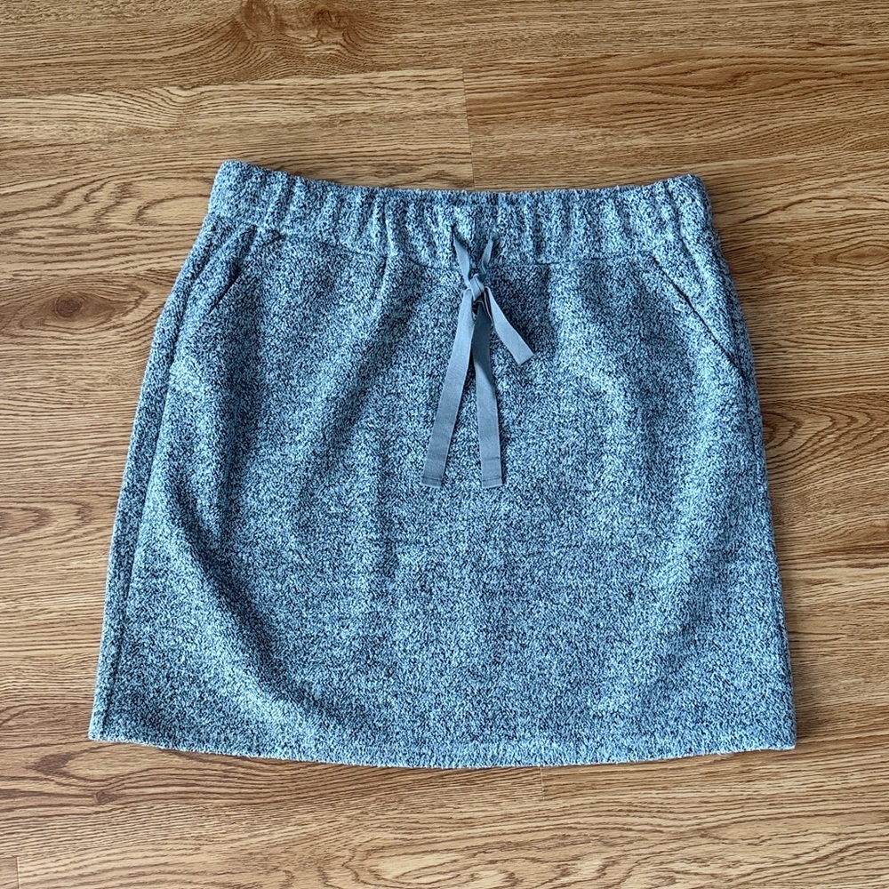 LOFT Heathered Gray Mini Skirt